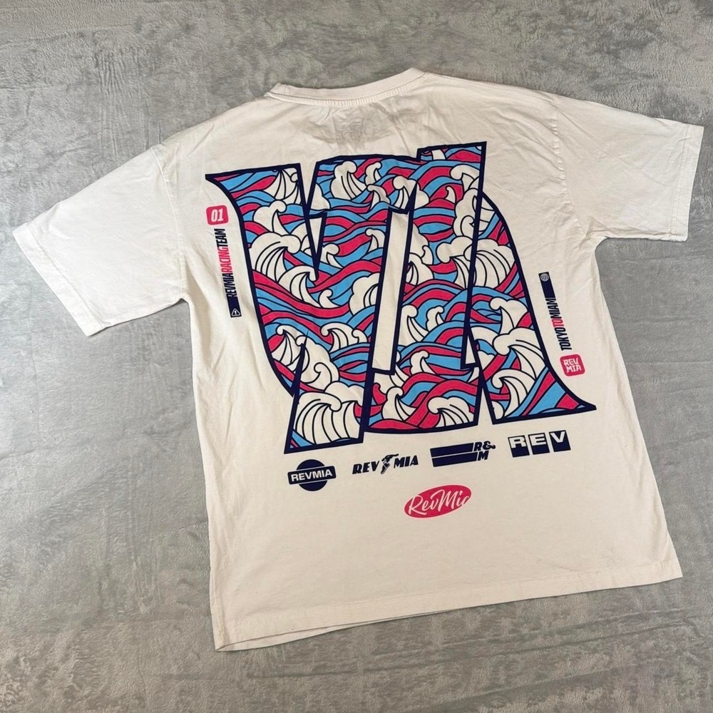 Rev Miami Racing Tee | White | Medium